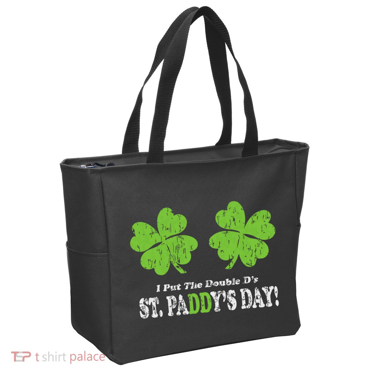I Put The Double Ds In St Paddys Day Funny Parade Zip Tote Bag