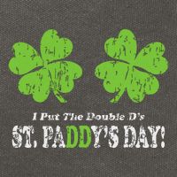I Put The Double Ds In St Paddys Day Funny Parade Cotton Canvas Backpack