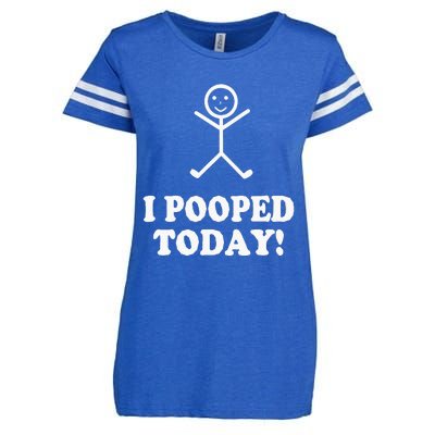 I Pooped Today Funny Sarcastic Saying Enza Ladies Jersey Football T-Shirt