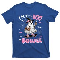 I Put The Boo In Boujee Ghost Halloween Skate Lady Ghost Gift T-Shirt