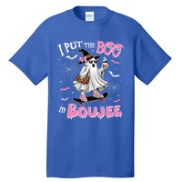 I Put The Boo In Boujee Ghost Halloween Skate Lady Ghost Gift Tall T-Shirt