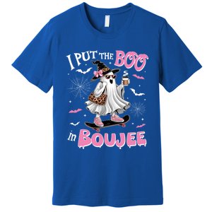 I Put The Boo In Boujee Ghost Halloween Skate Lady Ghost Gift Premium T-Shirt