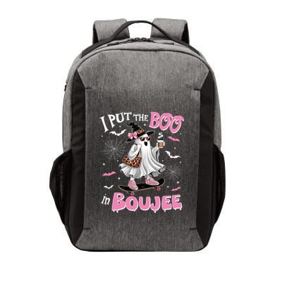 I Put The Boo In Boujee Ghost Halloween Skate Lady Ghost Gift Vector Backpack