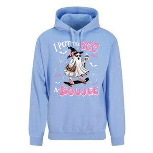 I Put The Boo In Boujee Ghost Halloween Skate Lady Ghost Gift Unisex Surf Hoodie