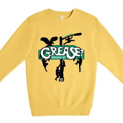 It's Philly Thing Grease Funny Grease The Pole Premium Crewneck Sweatshirt