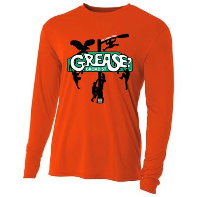 It's Philly Thing Grease Funny Grease The Pole Cooling Performance Long Sleeve Crew