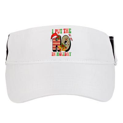 I Put The Ho In Holiday Festive Christmas Funny Adult Drive Performance Visor