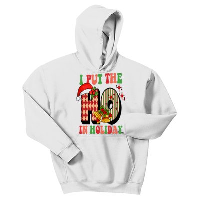 I Put The Ho In Holiday Festive Christmas Funny Kids Hoodie