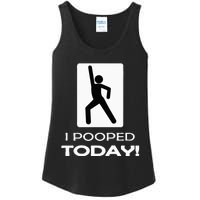 I Pooped Today Toilet Humor Ladies Essential Tank