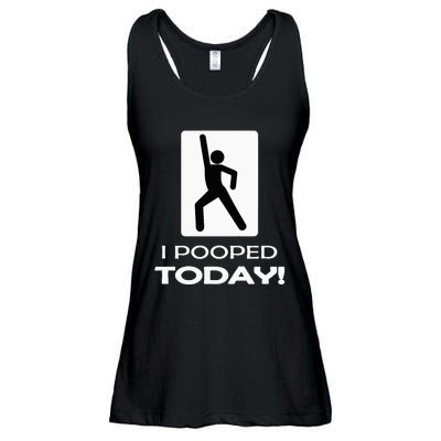 I Pooped Today Toilet Humor Ladies Essential Flowy Tank