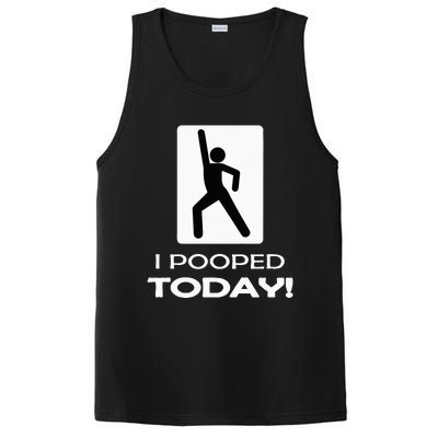 I Pooped Today Toilet Humor PosiCharge Competitor Tank