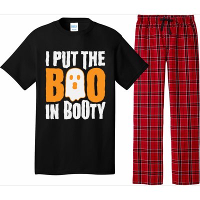 I Put The Boo In Booty Funny Halloween Holiday Quote Gift Pajama Set