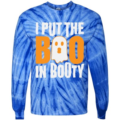 I Put The Boo In Booty Funny Halloween Holiday Quote Gift Tie-Dye Long Sleeve Shirt