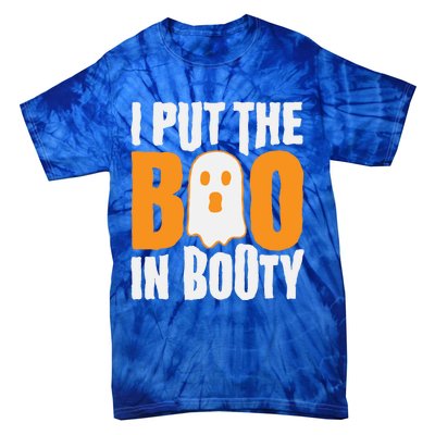 I Put The Boo In Booty Funny Halloween Holiday Quote Gift Tie-Dye T-Shirt