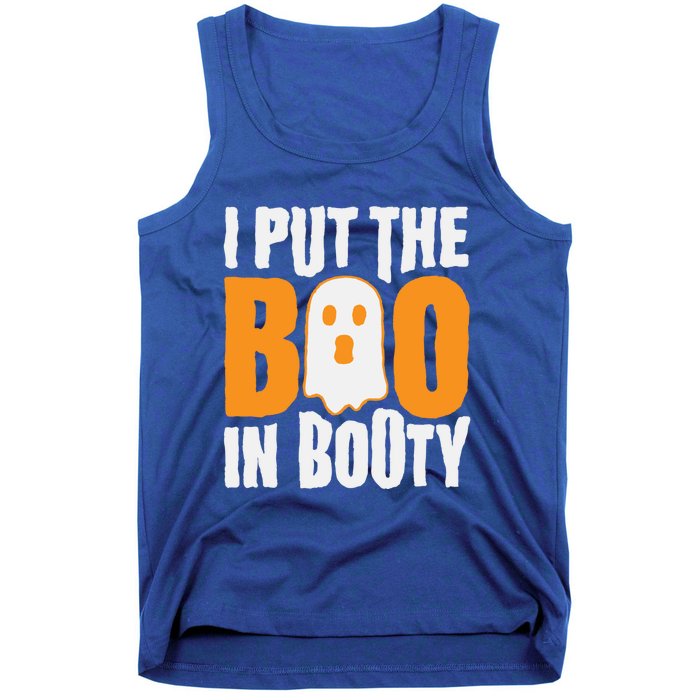 I Put The Boo In Booty Funny Halloween Holiday Quote Gift Tank Top