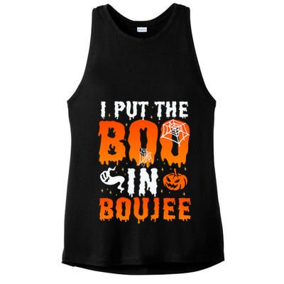 I Put The Boo In Boujee Gift Ladies PosiCharge Tri-Blend Wicking Tank