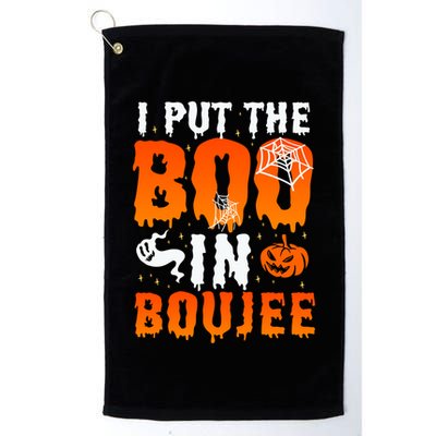 I Put The Boo In Boujee Gift Golf Towel