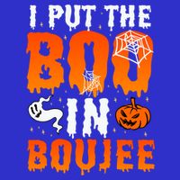 I Put The Boo In Boujee Gift Pom Pom 12in Knit Beanie