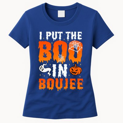 I Put The Boo In Boujee Gift Womens T-Shirt