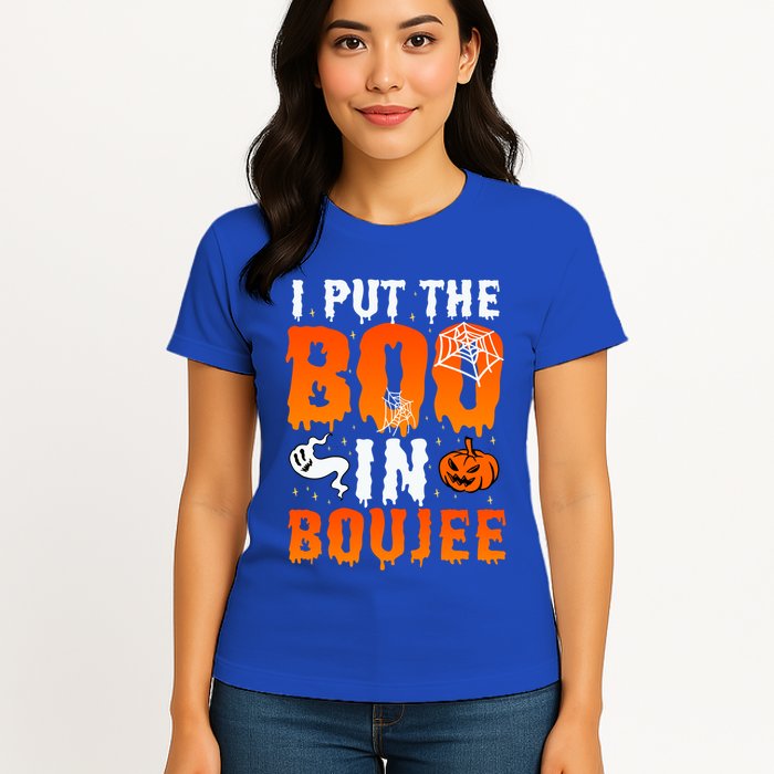 I Put The Boo In Boujee Gift Womens T-Shirt