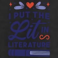 I Put The Lit In Literature 7 Panel Mesh Trucker Snapback Hat