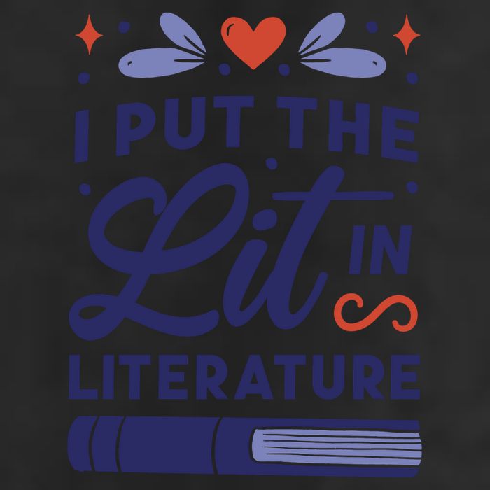 I Put The Lit In Literature 7 Panel Mesh Trucker Snapback Hat
