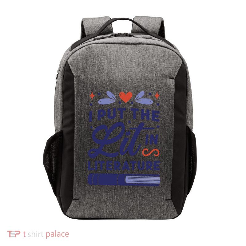 I Put The Lit In Literature Vector Backpack