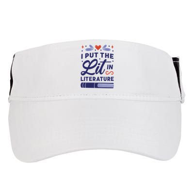 I Put The Lit In Literature Adult Drive Performance Visor