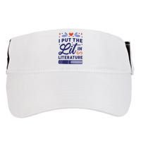I Put The Lit In Literature Adult Drive Performance Visor