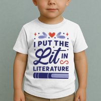 I Put The Lit In Literature Toddler T-Shirt