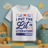 I Put The Lit In Literature Toddler T-Shirt