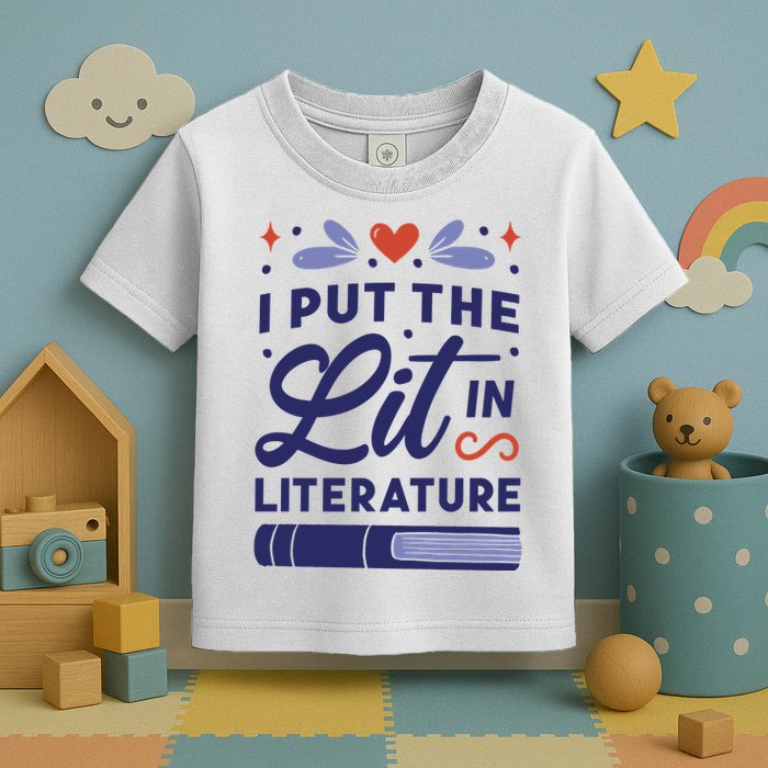 I Put The Lit In Literature Toddler T-Shirt
