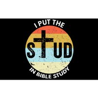 I Put The Stud In Bible Study Funny Bible Study Christian Bumper Sticker