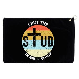 I Put The Stud In Bible Study Funny Bible Study Christian Grommeted Golf Towel