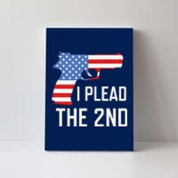 I Plead the 2nd Amendment USA Flag Pistol Gun Canvas