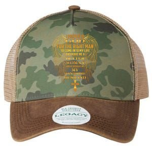 I Prayed To God For The Right Man Legacy Tie Dye Trucker Hat