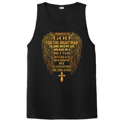 I Prayed To God For The Right Man PosiCharge Competitor Tank