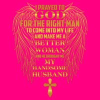 I Prayed To God For The Right Man 16 in Basic Backpack