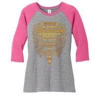 I Prayed To God For The Right Man Women's Tri-Blend 3/4-Sleeve Raglan Shirt