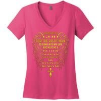 I Prayed To God For The Right Man Women's V-Neck T-Shirt