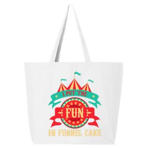 I Put The Fun In Funnel Cake  Circus Birthday Party Costume 25L Jumbo Tote