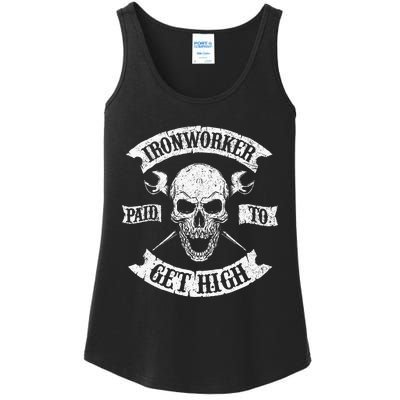 Ironworker Paid To Get High Metal Worker Union Ironworking Ladies Essential Tank