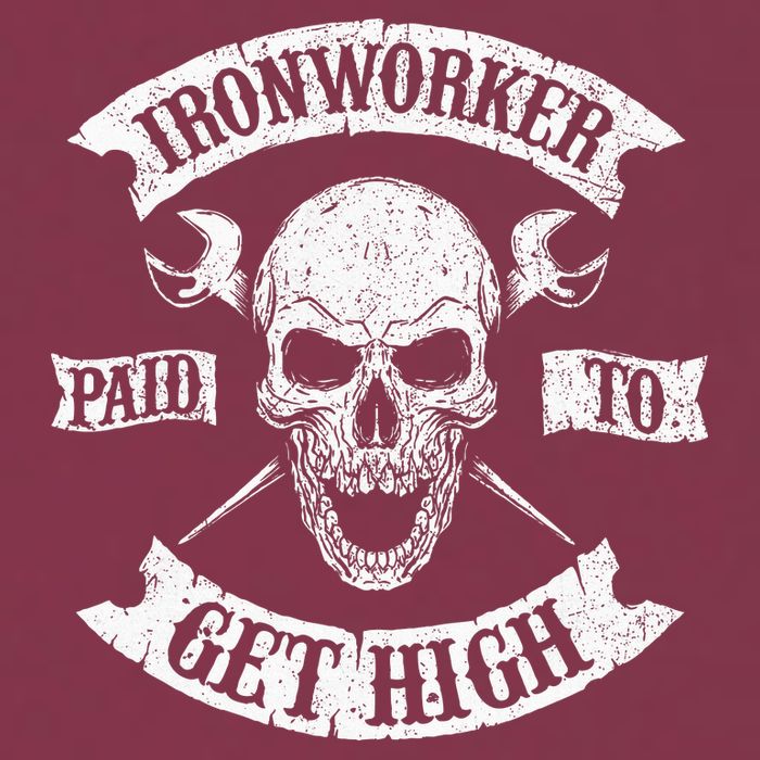 Ironworker Paid To Get High Metal Worker Union Ironworking 16oz Travel Tumbler