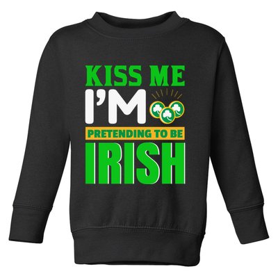 I'm Pretending To Be Irish Toddler Sweatshirt