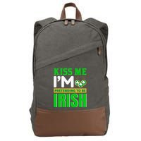 I'm Pretending To Be Irish Cotton Canvas Backpack