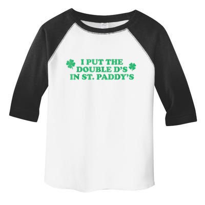 I Put The Double DS In St. PaddyS Day St Patricks Day Toddler Fine Jersey T-Shirt