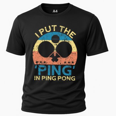 I Put The Ping In Ping Pong Funny Table Tennis Performance Shirt