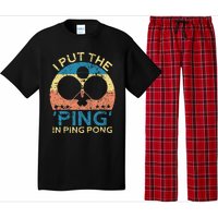 I Put The Ping In Ping Pong Funny Table Tennis Pajama Set