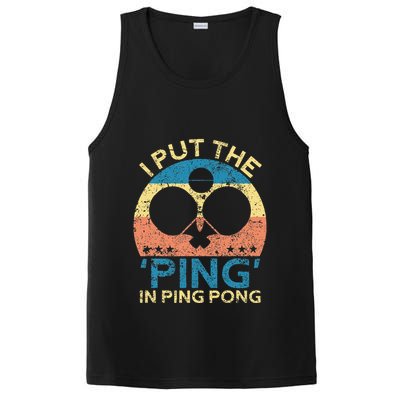 I Put The Ping In Ping Pong Funny Table Tennis PosiCharge Competitor Tank