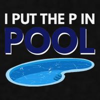 I Put The P In Pool Funny Swimming Ladies PosiCharge Tri-Blend Wicking Tank